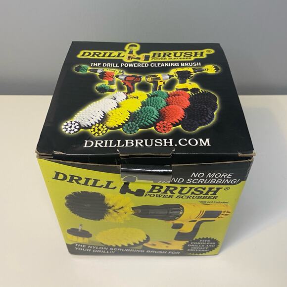 Drill Brush Power Scrubber Attachment Kit - Tubs, Showers, Tile, Grout Cleaning - Picture 2 of 10